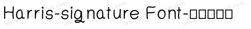 Harris-signature Font字体转换